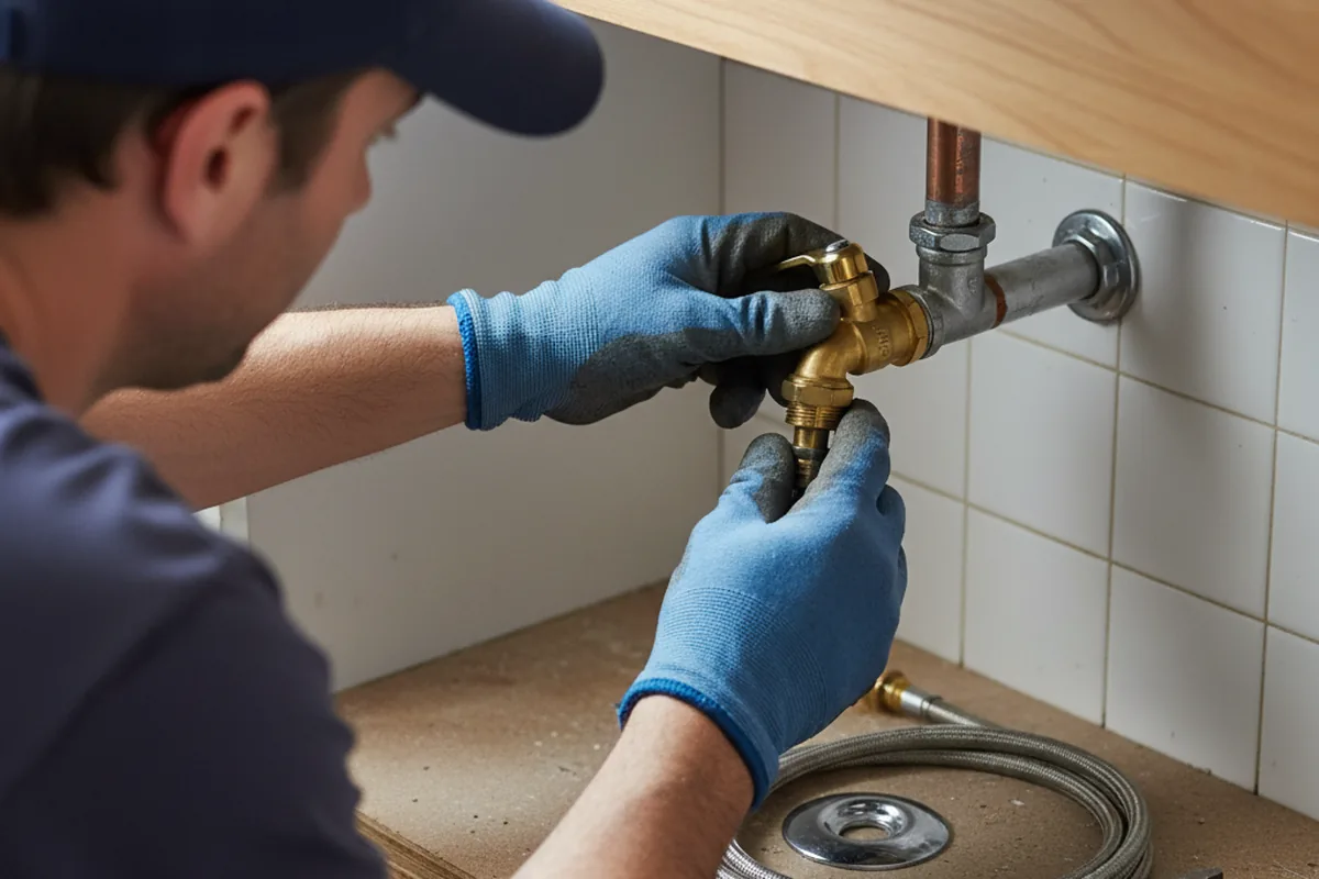 Shutoff valve and fitting work during Emergency Plumbing in Hardeeville